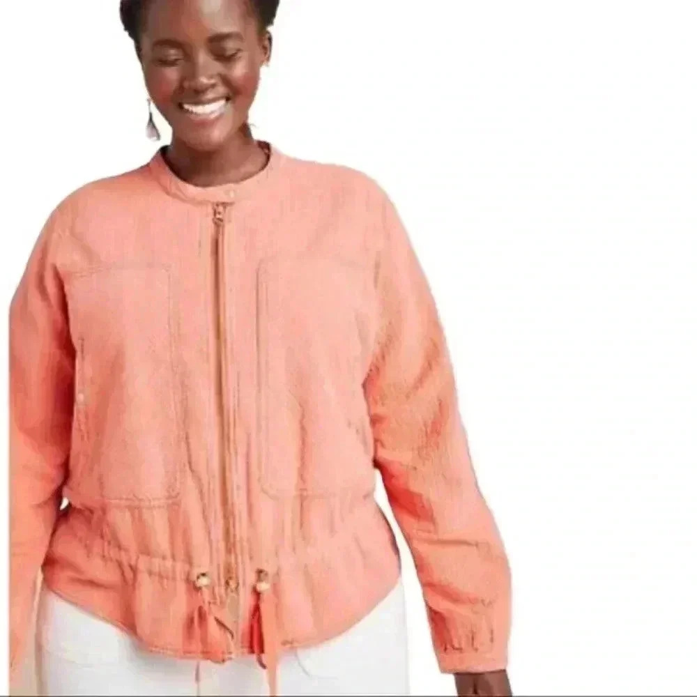 Anthropologie drawstring waist Jacket